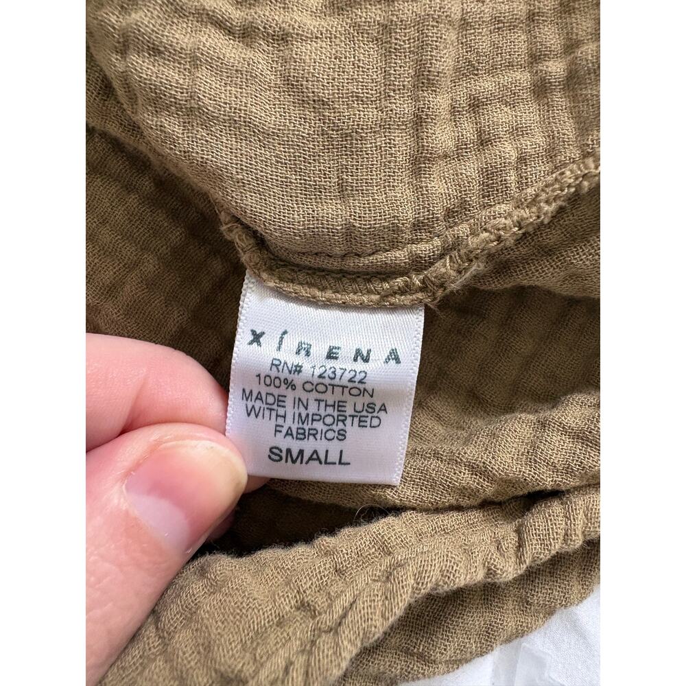Xirena Clem Cotton Gauze Top Fernwood Size S Popover Boho GUC | Retail $186 - Picture 6 of 7